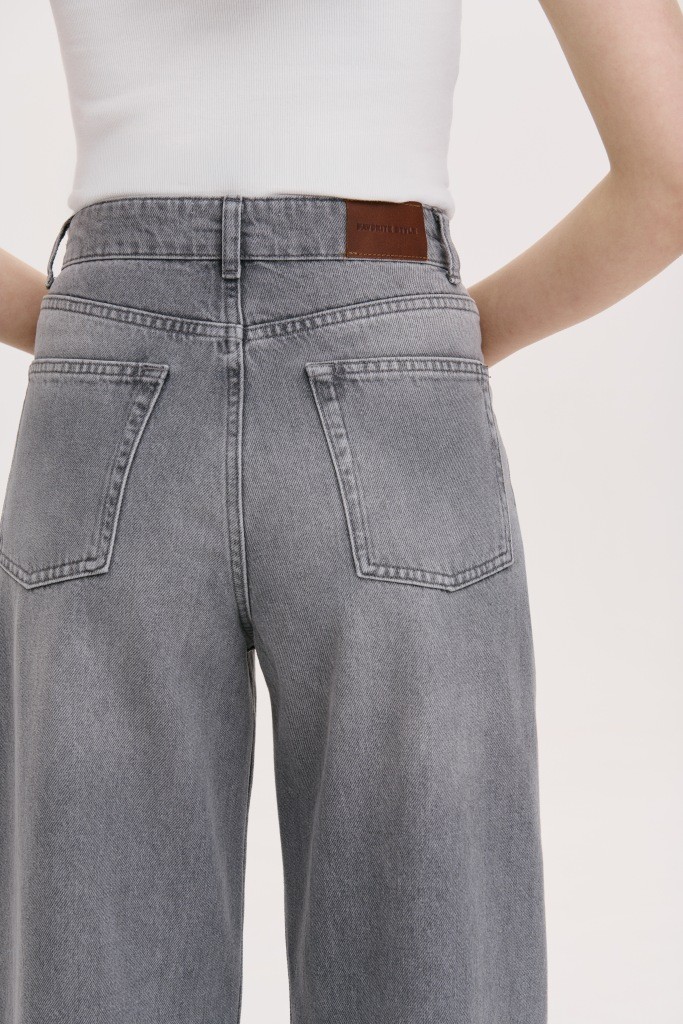 ДЖИНСИ РОЗСЛАБЛЕНОГО КРОЮ ПАЛАЦЦО 25 зображення 4